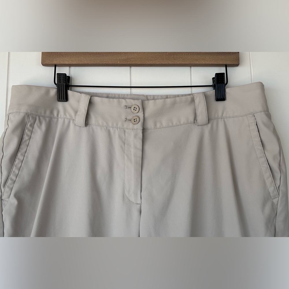 Nike‎ Golf Women’s Tour Performance Capri Pants Tan Size 14 - Picture 2 of 13